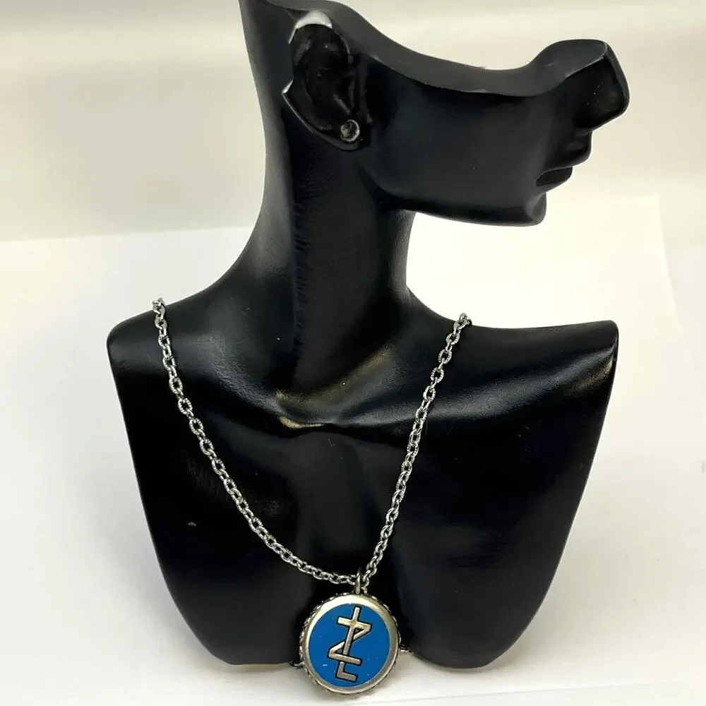 Blue & Silver Men's Necklace